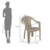 Nilkamal Flute Plastic Arm Chair