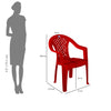 Nilkamal Flute Plastic Arm Chair