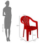 Nilkamal Flute Plastic Arm Chair