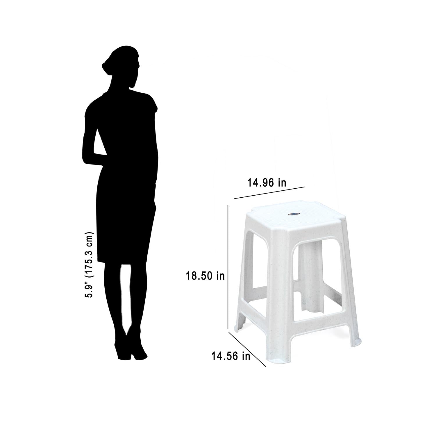 Nilkamal STL07 Plastic Stool