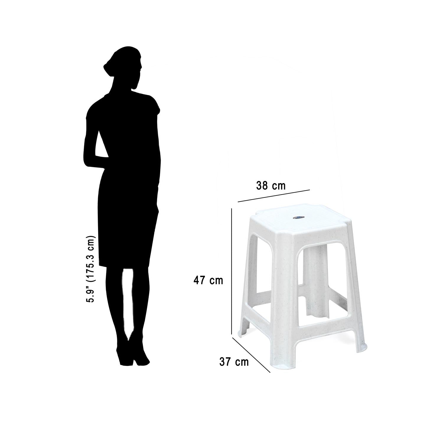 Nilkamal STL07 Plastic Stool