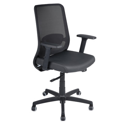 Nilkamal Glory Mid Back Chair (Black)