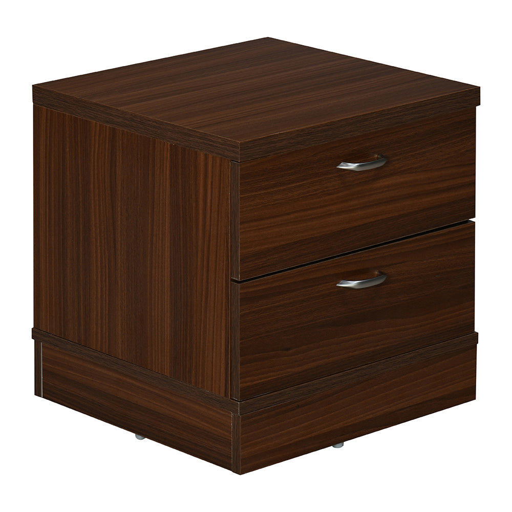 Prime Engineered Wood Nightstand (Classic Walnut) Nilkamal Furniture
