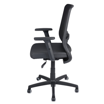 Nilkamal Glory Mid Back Chair (Black)