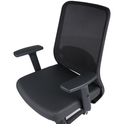 Nilkamal Glory Mid Back Chair (Black)