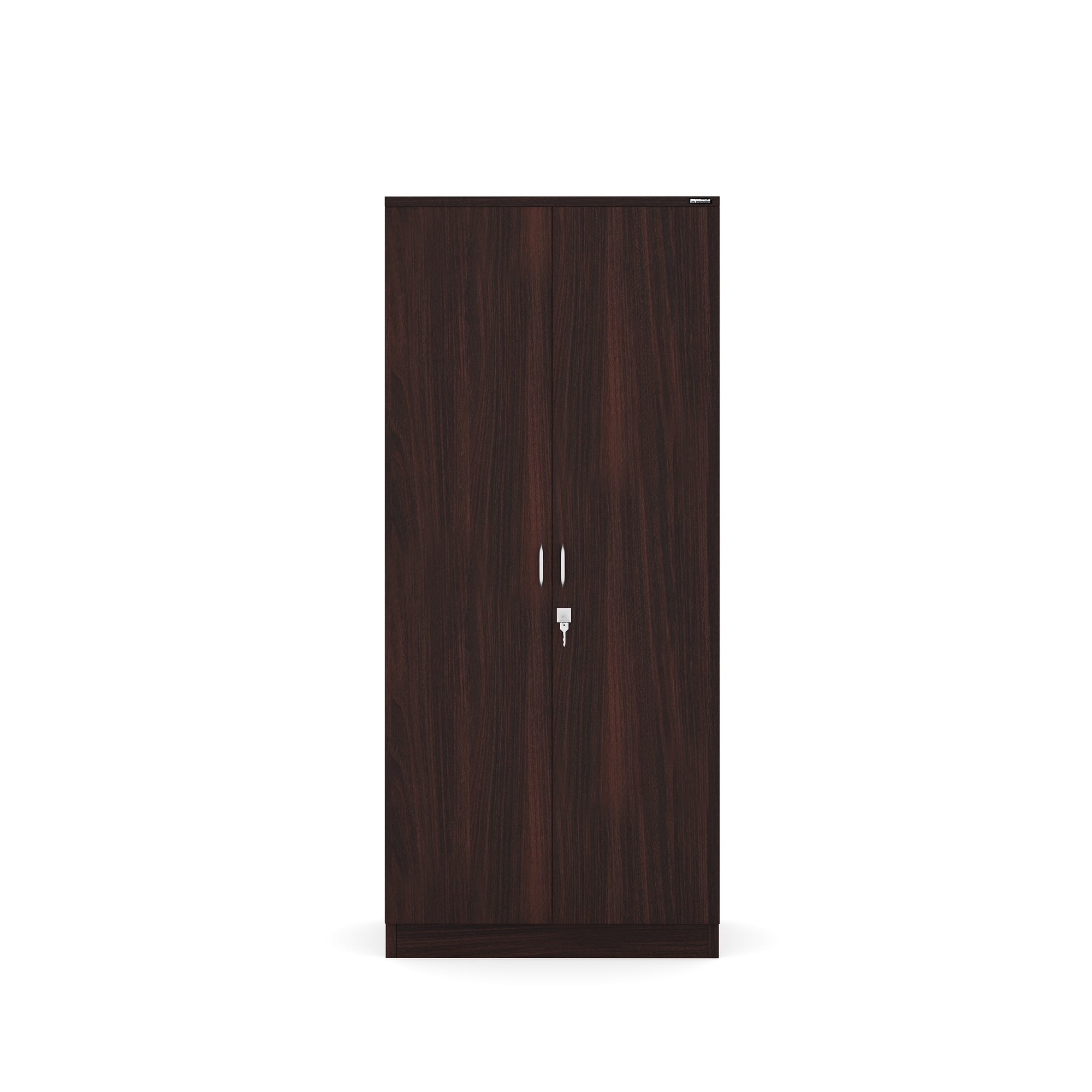 Nilkamal Crystal 2 Door Wardrobe (New Wenge & Natural Ebony)