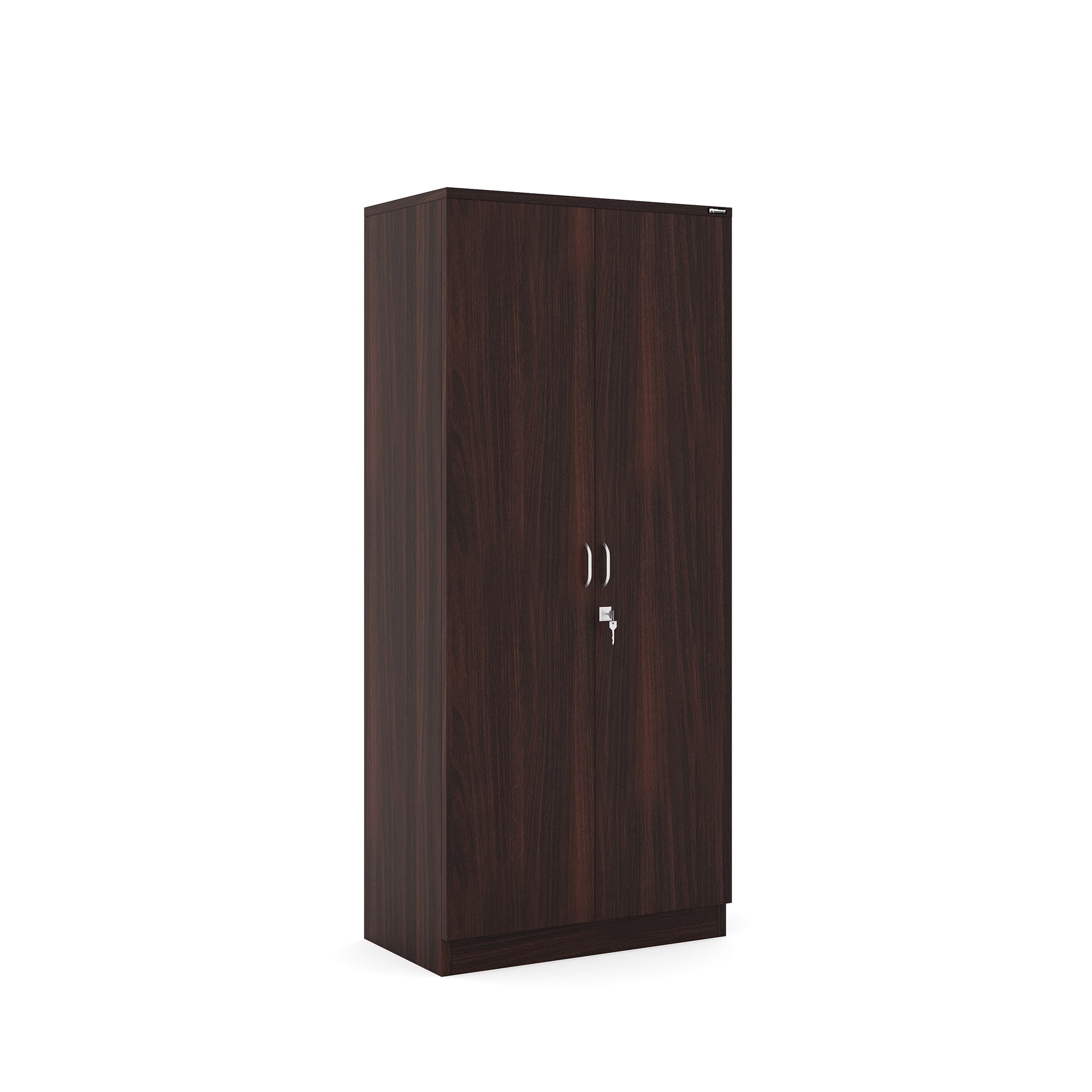 Nilkamal Crystal 2 Door Wardrobe (New Wenge & Natural Ebony)