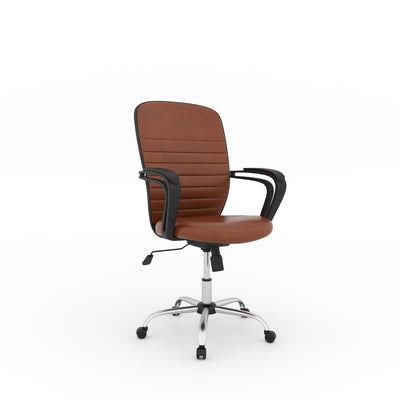 Nilkamal Aries Mid Back Office Chair (Brown)