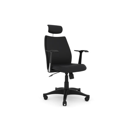 Nilkamal Blaze High back Chair (Black / Black)