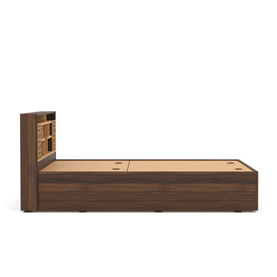 Nilkamal Czar 1 Queen Bed Box Storage (Beech / Walnut)