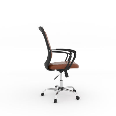 Nilkamal Aries Mid Back Office Chair (Brown)