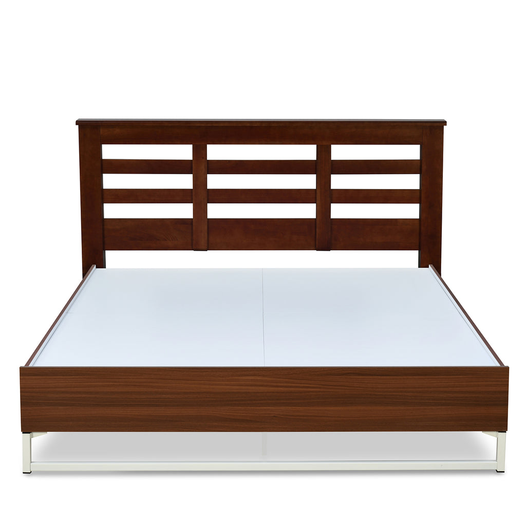 Nilkamal Maple Meta Bed Without Storage (Walnut)