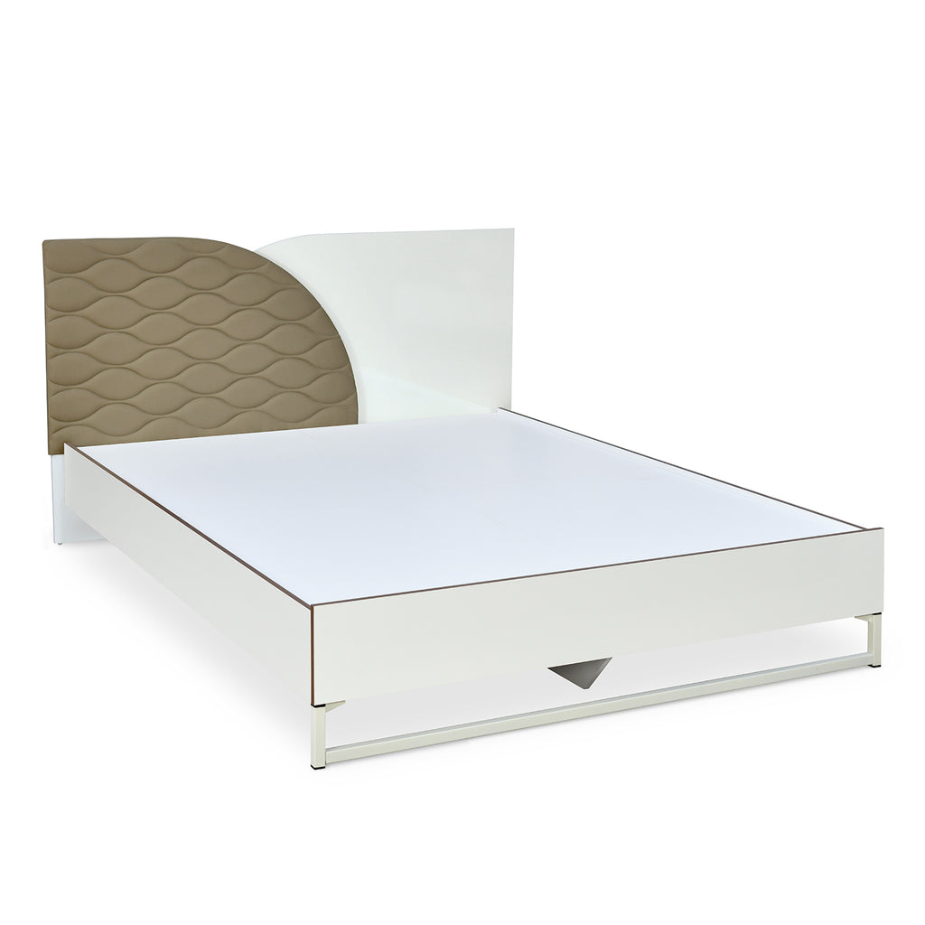 Nilkamal Plush Meta Bed   (White)