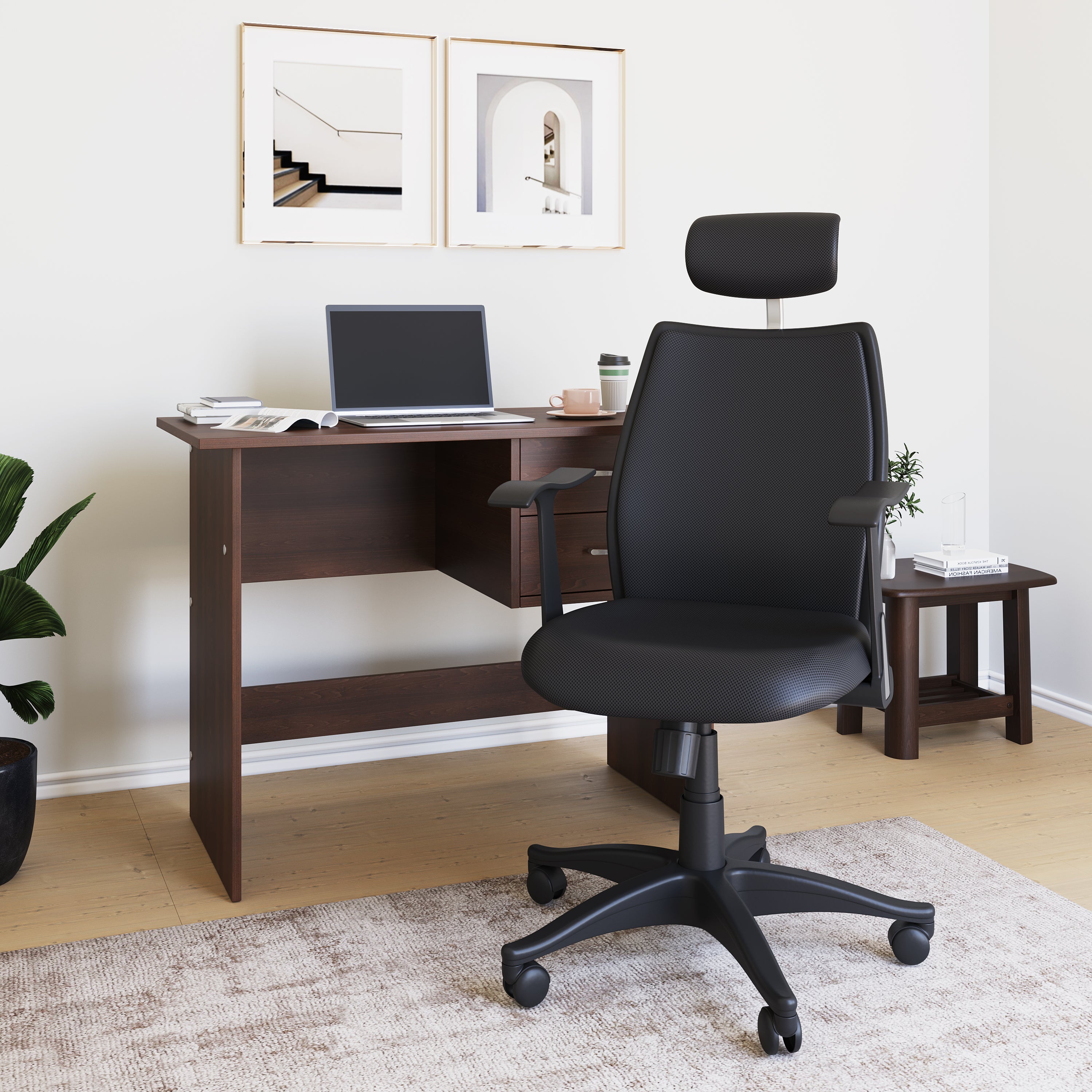 Nilkamal Blaze High back Chair Black Black Nilkamal Furniture