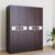 Nilkamal Ignis New 4 Door Wardrobe - Dark Brown