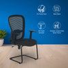 Nilkamal Alba Mid Back Visitor Chair (Black)