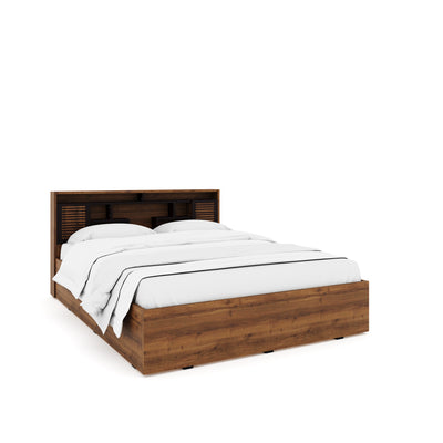 Nilkamal Czar 2 Queen Bed Box Storage (Wen / Knotwood)