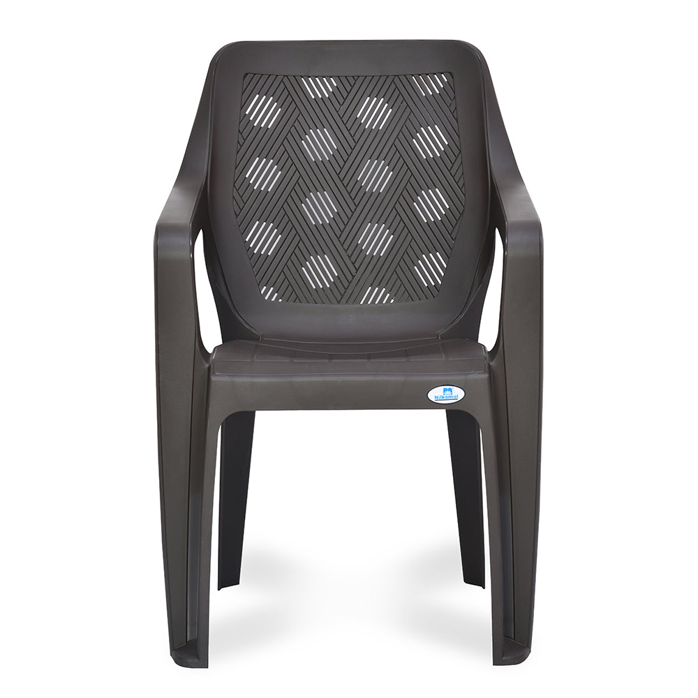 Nilkamal Hexa Plastic Chair with Arm Rest