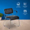 Nilkamal Contract 02 with Arm Visitor Chair (Black)