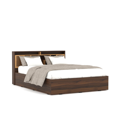 Nilkamal Czar 2 Queen Bed Box Storage (Beech / Walnut)