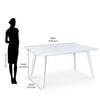 Nilkamal Lawson 6 Seater Dining Table (White)