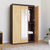 Nilkamal Czar 3 Door Mirror Wardrobe (Beech / Walnut)