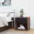 Nilkamal Czar Bedside Table (Wenge/Knotwood)