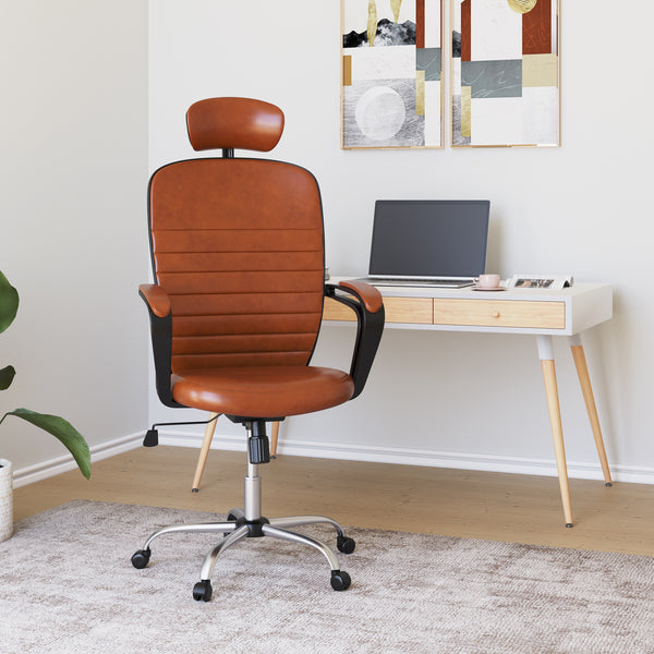 Nilkamal Aries High Back Office Chair (Brown) - Nilkamal Furniture