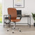 Nilkamal Aries Mid Back Office Chair (Brown)
