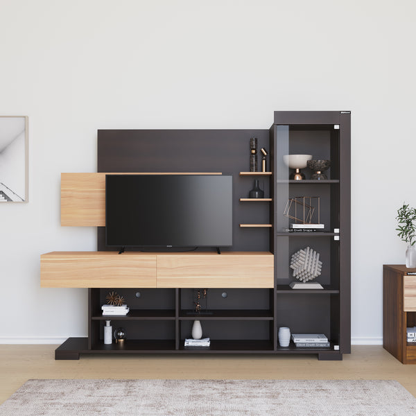 Nilkaml Greta Wall Unit New Wenge Urban Teak Nilkamal Furniture