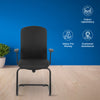Nilkamal Gary Visitor Chair (Black)
