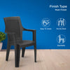 Nilkamal Mystique Plastic Arm Chair (Iron Black)