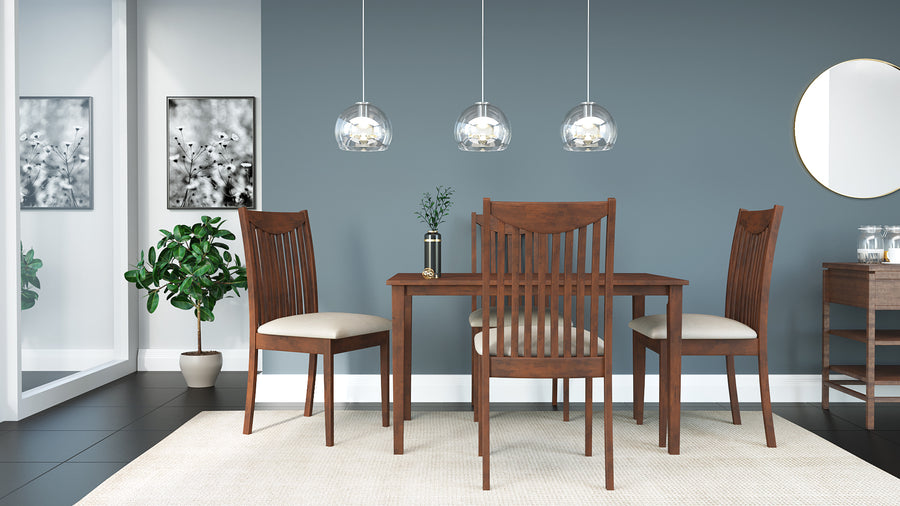 Nilkamal Venezuela 4 Seater Dining Set (Expresso)