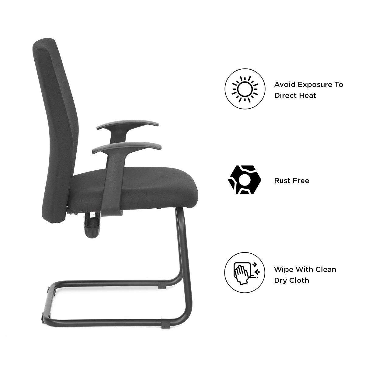 Nilkamal Optima Visitor Chair (Black)