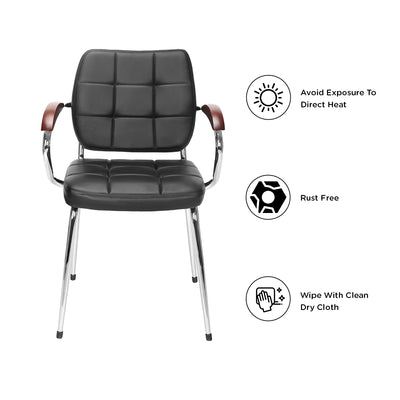 Nilkamal Chopper Visitor Chair Black Nilkamal Furniture