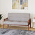 Nilkamal Conolly Fabric 3 Seater Sofa (Brown)