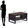 Nilkamal Zoolu Solid Wood Coffee Table (Mahogany)