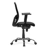 Nilkamal Alba Mid Back Mesh CTS Chrome Base Office Chair (Black)