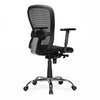 Nilkamal Alba Mid Back Mesh CTS Chrome Base Office Chair (Black)