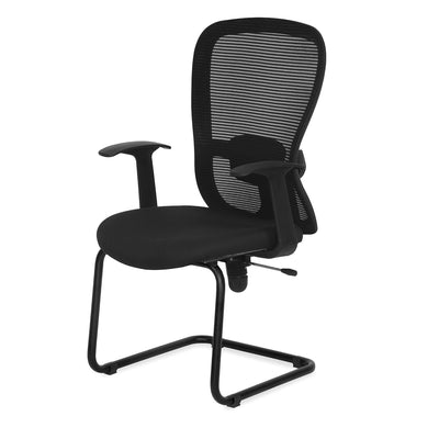 Nilkamal Alba Mid Back Visitor Chair (Black)