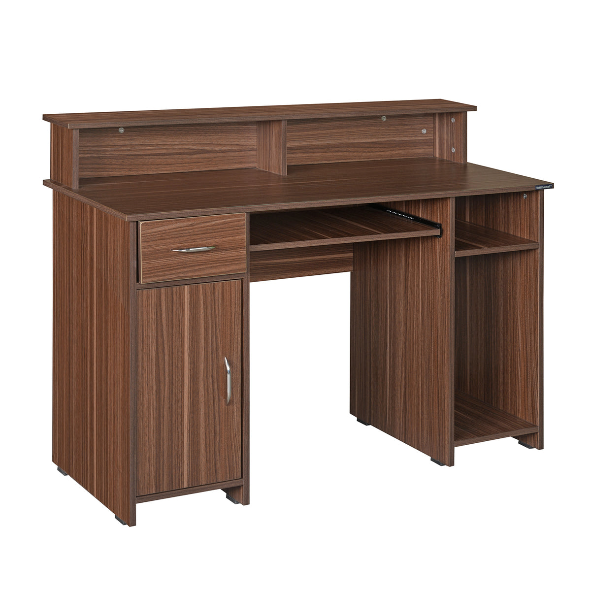 Nilkamal Aldrich New Computer Table (Walnut) Nilkamal Furniture