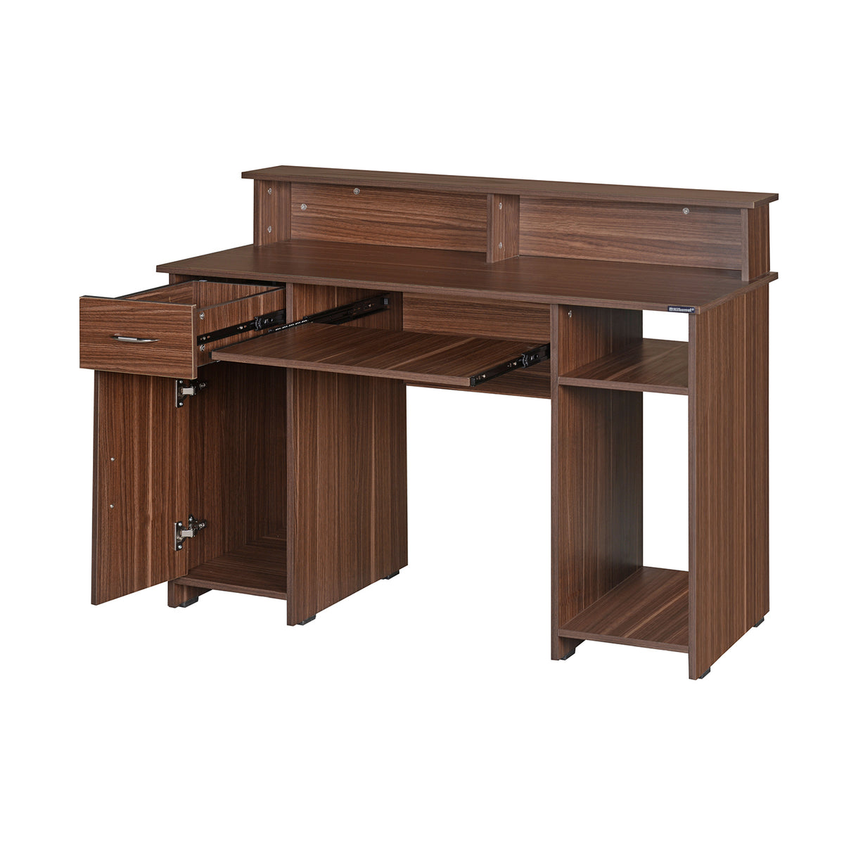 Nilkamal Aldrich New Computer Table (Walnut) Nilkamal Furniture