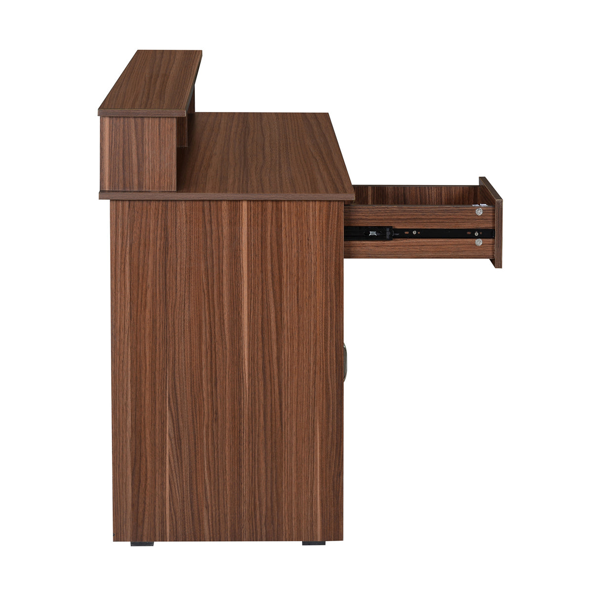 Nilkamal Aldrich New Computer Table (Walnut) Nilkamal Furniture