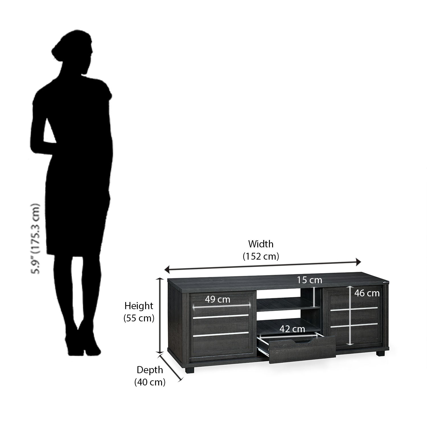 Nilkamal Alexander TV Cabinet