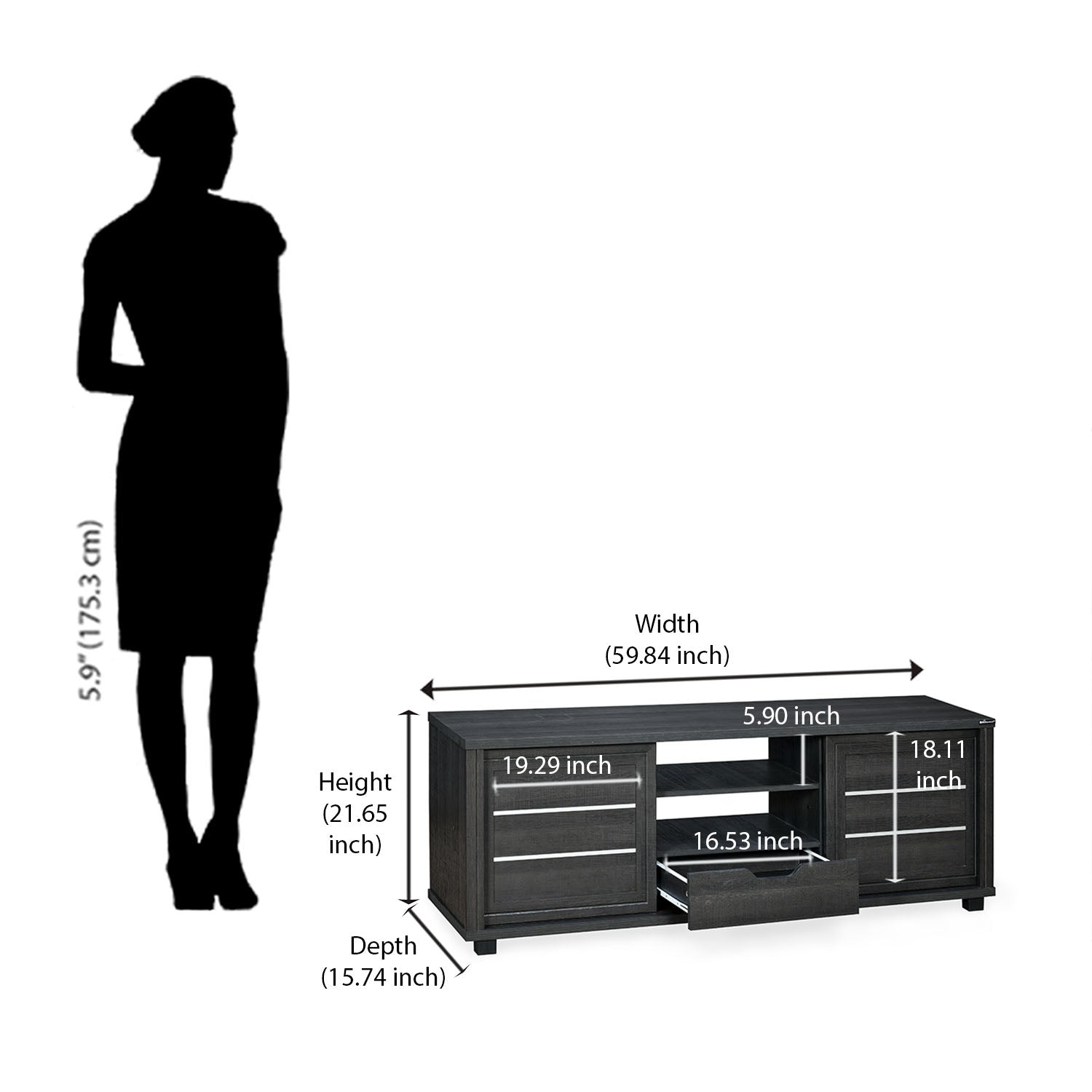 Nilkamal Alexander TV Cabinet