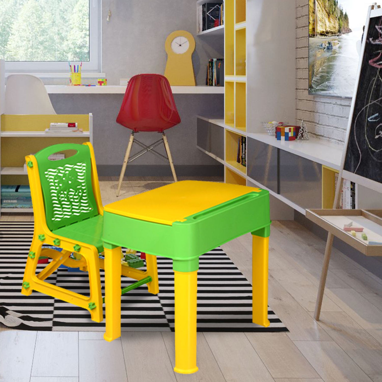 Nilkamal Apple Plastic Junior Study Set