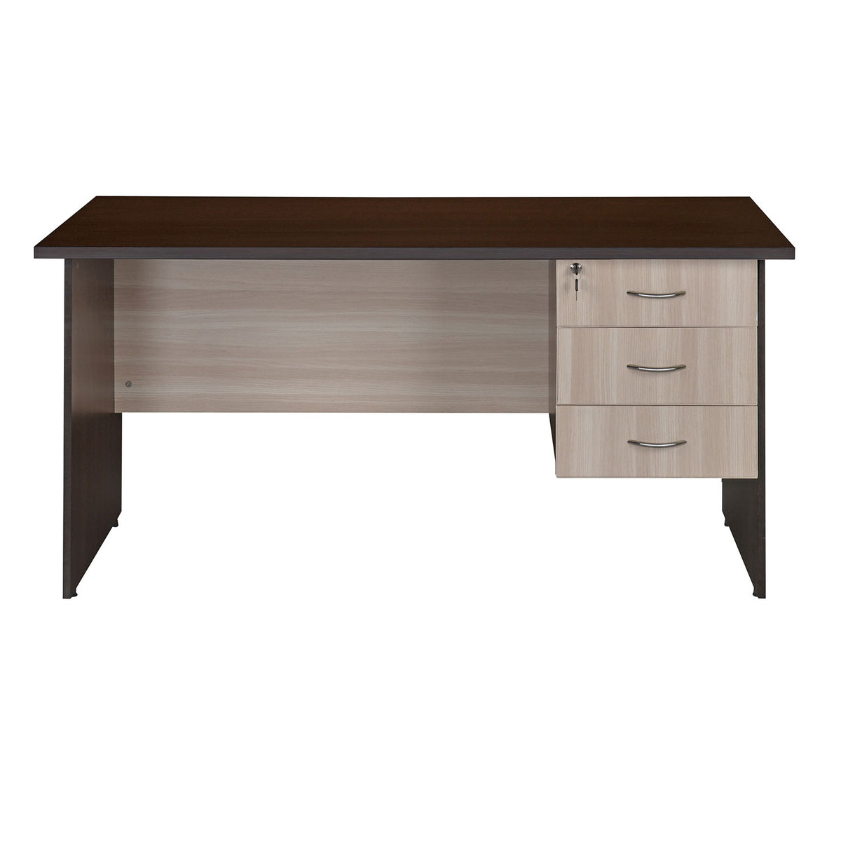 Nilkamal Aristo Office 5 ft Table (Brown & Clound Ash) Nilkamal Furniture