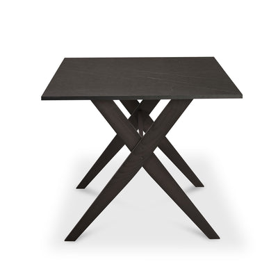 Nilkamal Aristo Engineered Wood 6 Seater Dining Table (Dark Walnut)