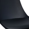 Nilkamal Aristo Leatherette Dining Chair (Dark Walnut / Black)