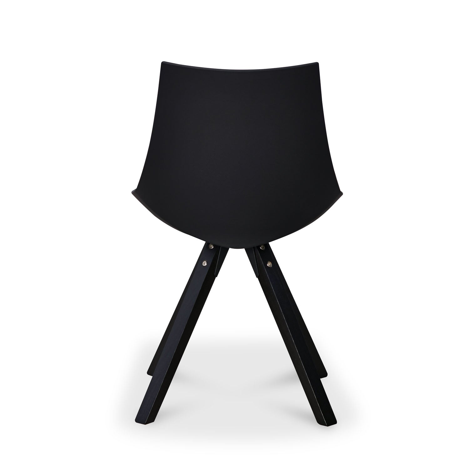 Nilkamal Aristo Leatherette Dining Chair (Dark Walnut / Black)
